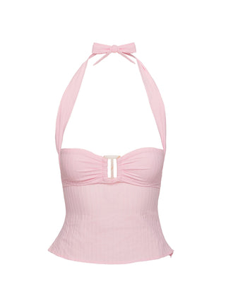 Isabetta Halter Top Pink Petite