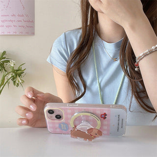 dachshund magnetic suction iPhone Case + dachshund holder