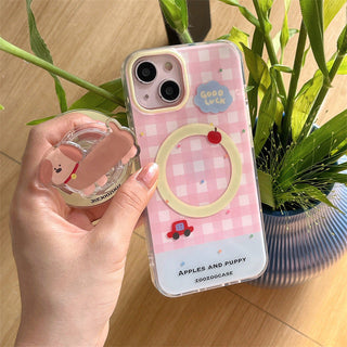 dachshund magnetic suction iPhone Case + dachshund holder
