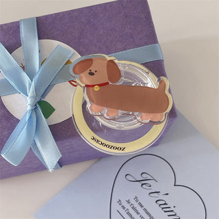 dachshund magnetic suction iPhone Case + dachshund holder