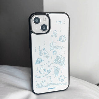 illustration underwater world iPhone Case