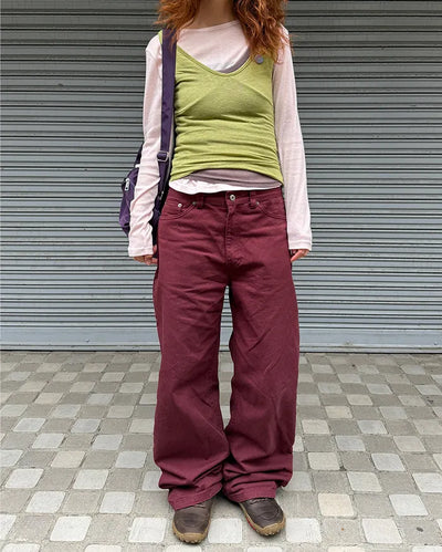 Basic Cotton Wide Pants