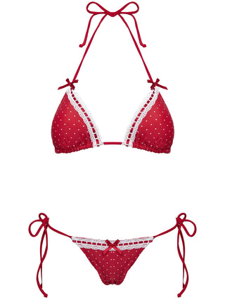 Crispy Bikini Bottoms Red Polka