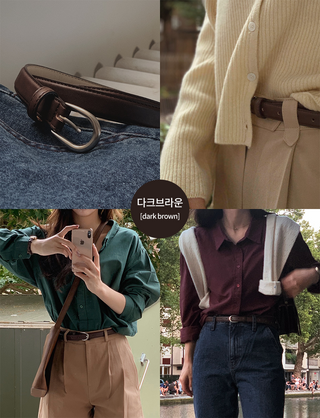 #LENTO. (Over 200,000 sold) Classic Belt (silver/gold)