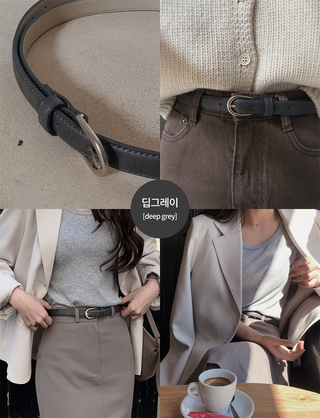 #LENTO. (Over 200,000 sold) Classic Belt (silver/gold)