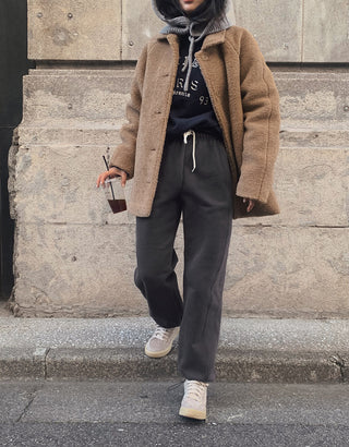 [Choose your length] 2-way fleece-lined sweatpants