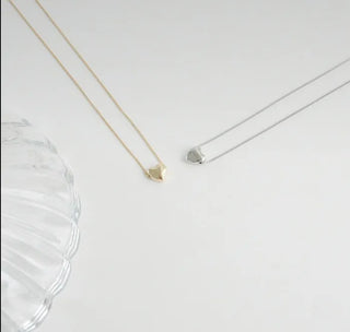 Heart Chain Necklace (2 colors)