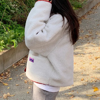 [3 colors] Bi-color reversible fleece dumble hoodie