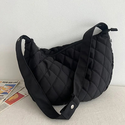 Quilted Down Shoulder Bag (4 colors)