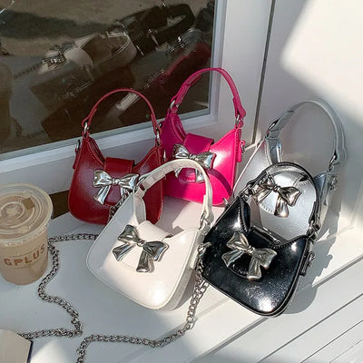 Ribbon Chain Ballet Core Mini Shoulder Bag (5 colors)