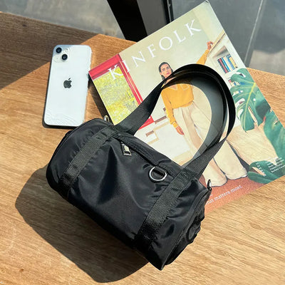 Nylon mini tote bag