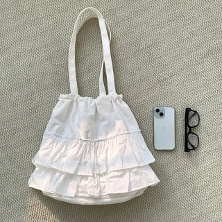 Tiered ruffle shoulder bag