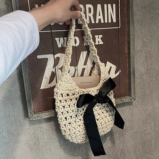 Ribbon Ballet Core Knit Tote Bag (5 colors)