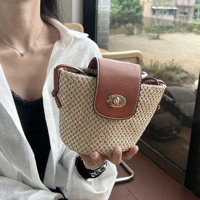 Medium Buckle Flap Mini Crossbody Bag (2 colors)