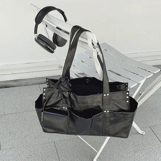 Pocket Y2K Big Tote Bag/Shoulder Bag (2 colors)