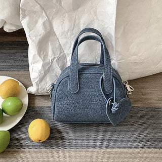 [Denim] Heart Keyring Mini Tote Bag (3 colors)