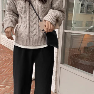 (basic/long) Fleece-lined training pants - 2 colors