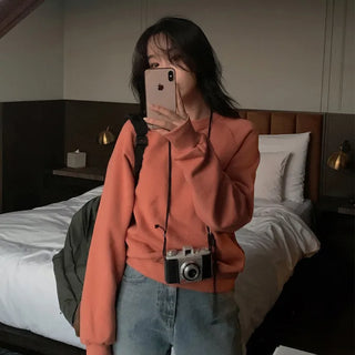 Fleece-lined sweatshirt