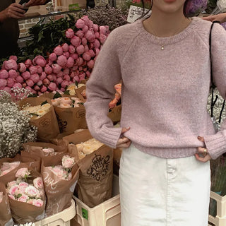 Cotton Candy Raglan Mix Knit - 3 colors