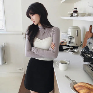 Mock neck top