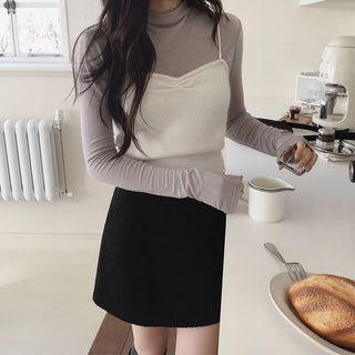 Mock neck top