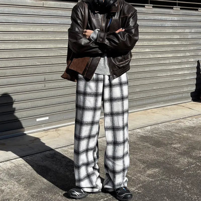 2-Way Flannel Check Pants