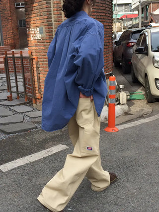 Mark strap wide pants