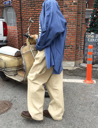 Mark strap wide pants