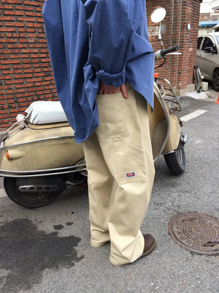 Mark strap wide pants