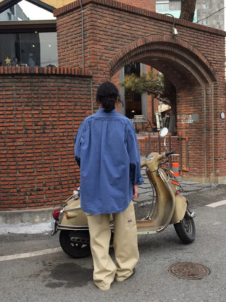 Mark strap wide pants