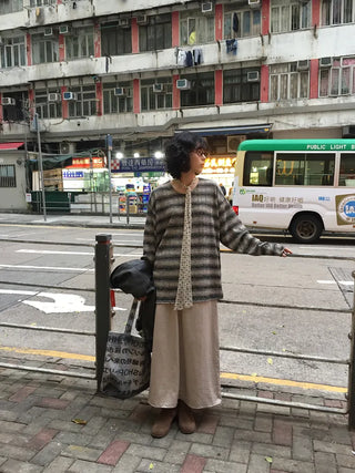 Satin long skirt