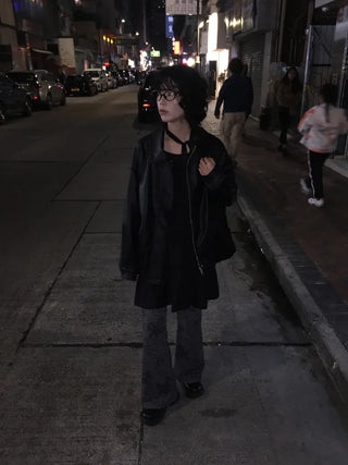Bootcut elastic waist pants