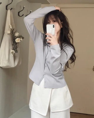 Daily Rib T-Shirt Cardigan