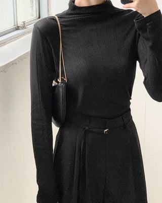Slim High-Neck T-Shirt (5 colors)