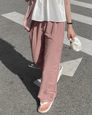 Summer Y2K Nylon Wide Training Pink