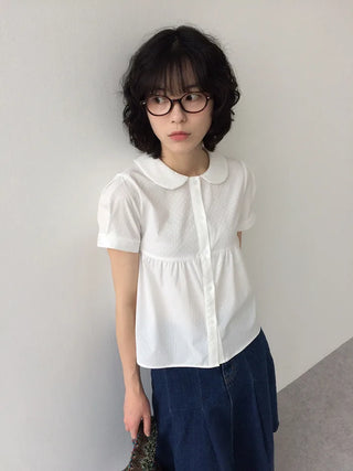 Polka dot blouse