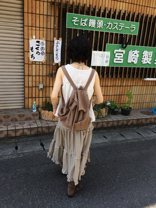 Checked tiered skirt