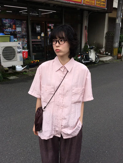 Wrinkle Short-Sleeve Shirt