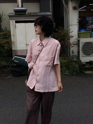 Wrinkle Short-Sleeve Shirt