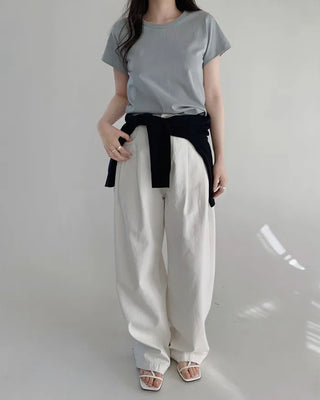 (7 colors) Basic short-sleeved T-shirt