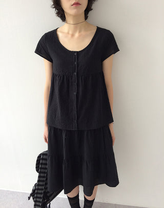 Striped Border Blouse