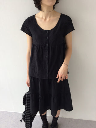 Striped Border Blouse