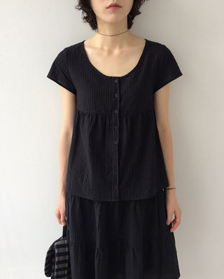 Striped Border Blouse
