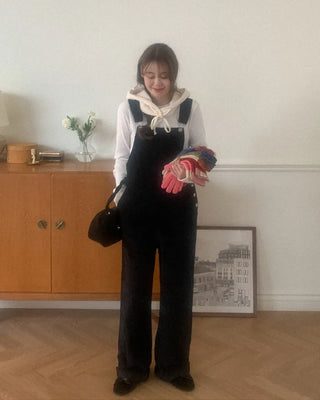 Corduroy Overalls Sweatshirt