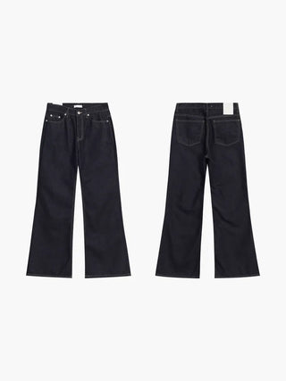 Wide bootcut chino pants