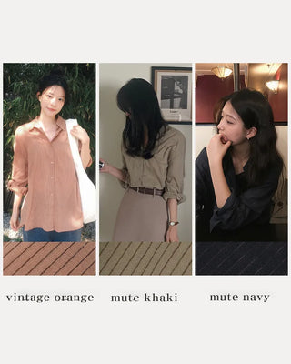 Natural Fit Striped Border Shirt