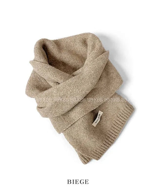 (11 colors) Soft wool knit long scarf