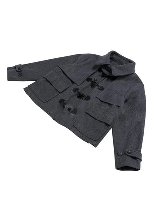 Big Collar Half Duffle Coat (2c)