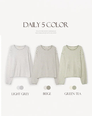 Slim striped knit