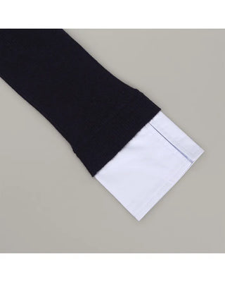 Extremely popular in Korea! Shirt-layered knit / 5 colors